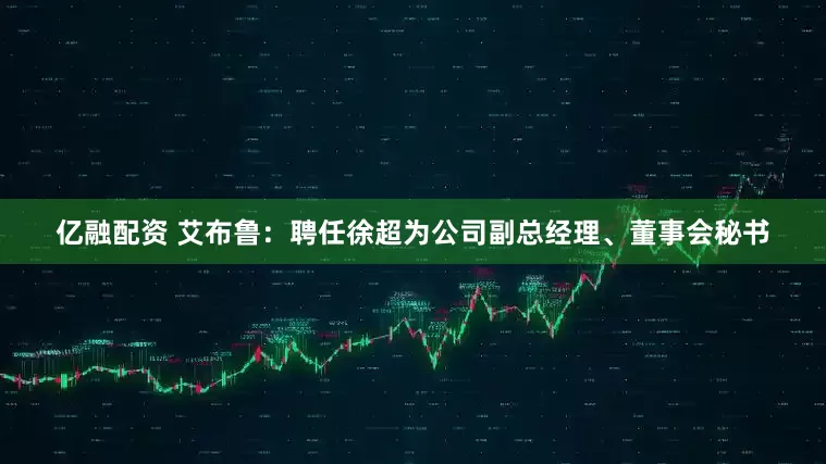 亿融配资 艾布鲁：聘任徐超为公司副总经理、董事会秘书